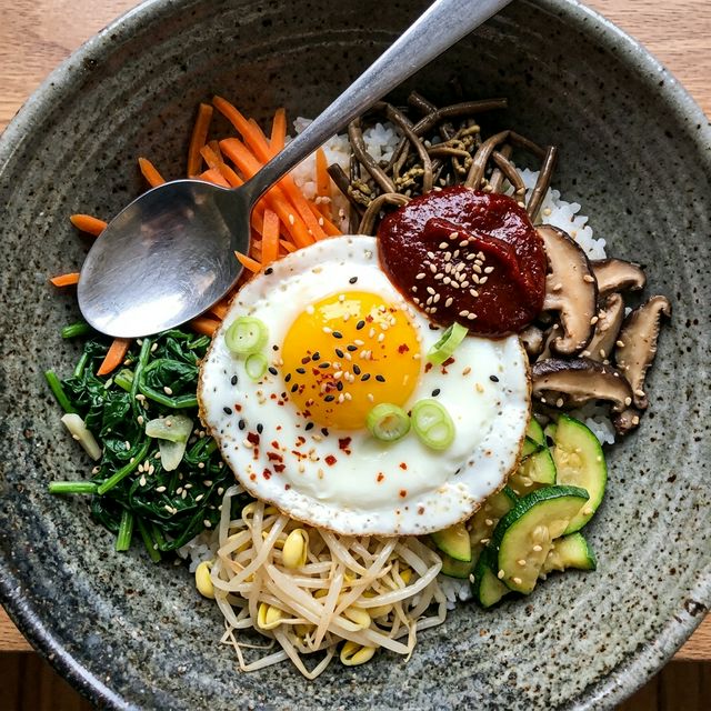 Bibimbab - koreansk rissskål